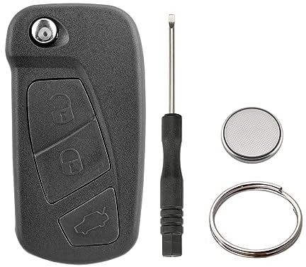 3 Tasten Schlüssel Fernbedienung Gehäuse für Ford KA 2008-2012 RU8 (Mit Batterien)