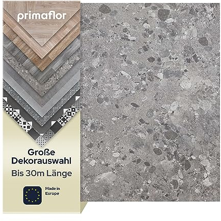 Primaflor PVC Bodenbelag Meterware TURVO - Stein Venezia, 2,00m x 0,50m, Vinyl-Boden in Steinoptik für Küche, Wohn- und Badezimmer, Hochwertige Auslegware, Anti-Rutsch Oberfläche