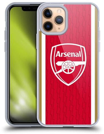 Head Case Designs Officially Licensed Arsenal FC Home 2023/24 Crest Kit Soft Gel Case Compatible With Apple iPhone 11 Pro