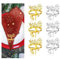 Serviettenringe Weihnachten Rentier, FainFun 6 Stück Serviettenhalter Rentier, 4CM Serviettenringe mit Hirsch, für Weihnachten Mittagessen Thanksgiving Party Urlaub Hochzeit Tischdekoration