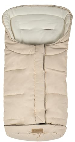 Altabebe AL2203C- 08 KlimaGuard Winterfußsack aus recyceltem Polyester für Kinderwagen, beige-whitewash
