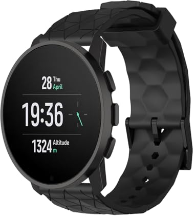 xhKJO Armband für Suunto 9 Peak/Suunto 9 Peak Pro Watchband, Uhrenarmband Silikonband, Armbänder Uhrenarmbänder Strap Bracelet Ersatzarmbänder für Suunto Vertical/Suunto 5 Peak (Schwarz)