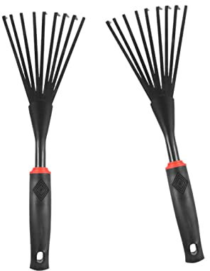 BESPORTBLE 2stücke Teiliges Tragbares Gartenwerkzeug Ergonomischer Handrechen Mit Zinken Flexibler Laubrechen Für Effiziente Gartenpflege Für Garten Und Landwirtschaft