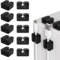 Nearockle Silikon kabelhalter selbstklebend, Kabelmanagement für den Schreibtisch, 10 Stück stark klebender USB Ladekabel Halter, Kabel Organizer, Netzkabel, Ladegeräte, Audiokabel (schwarz)