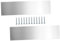 Angoily 1 Jeu porte à renfort métallique plaque de protection pour bas de porte garde de porte plaque de poussée de porte plaque de porte plaque de renfort de porte Acier inoxydable Silver