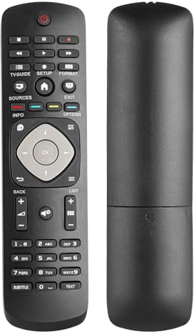 Telecomando RM-L1225 Compatibile Con Philips UHD LED TV 49PUH4900 49PUK4900 49PUT4900 32PFT4131 32PFT4132 32PFT4309 32PHH4009 39PHS4112 39PHT4112 48PFH4100 48PFH4101 48PFK4100 Sostituzione Controllore