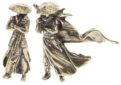 ibasenice 2 Pièces Figurines Chinois Anciens Ornements Micro Paysage pour Bonsaï Décorations Compactes Et Artisanales pour Bureau Et Micro Jardin