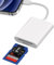 1 Pcs USB C SD Card Reader, 2 in 1 Memory CardReader Adapter,Camera Card Viewer with SD & TF Cardslots,White SD Card Reader USB C Compatible with iPhone,MacBook,Galaxy S8 to S23