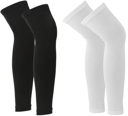 2 Pairs Kids Leg Sleeves Youth Leg Sleeves Breathable Leg Compression Sleeve Outdoor Sport Leg Sleeves for Basketball Football Volleyball Youth Boys Girls, S