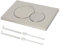 Betätigungsplatte Für Geberit Sigma 01, Drückerplatte mit Spülhebelset und Einbaurahmen für Geberit Sigma01 UP300 & 320 1 Stück, Zweimengenspülung (Gebürstetes Nickel)