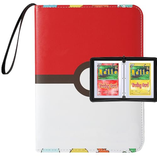 Mini Sammelalbum für Karten Sammelkarten Album Kartenhalter Hüllen Sammelalben 1-taschen 40 Seiten 80 Karten Kapazität Kunstleder Alben