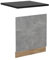 Vicco Façade de Lave-Vaisselle R-Line, Béton, 60cm, PT Anthracite