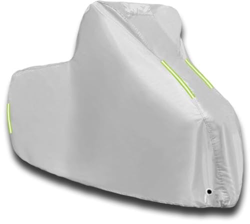 HhYyLr Motorbike Cover Outdoor for K-TM Duke 125 2011-2024 |Motorcycle Covers Waterproof Dustproof Breathable Anti UV Professional Customized Moped Cover with Reflective Strips(Silver)