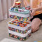 KIMIGO Boite Rangement Plastique pour Lego Briques Coffre A Jouet Enfant avec Couvercle,organiseur de jouets avec compartiments pour enfants,Petites pièces