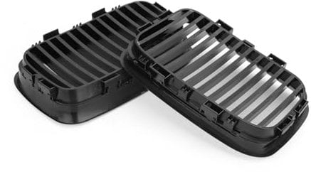 MNEVZX Kühlergrills Schwarze Nieren-Sportgrills für die Motorhaube, passend für BMW 3er E36 1992–1996, oberer Frontgrill, Autozubehör Nieren Kühlergrill