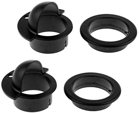 getuse Lot de 2 gobelets d'entrée de baby-foot en plastique noir