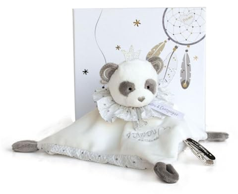 Doudou et Compagnie DC3536 ATTRAP-REVE - PANDA-Bettdecke, grau