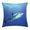 ABAKUHAUS Hai Kissenbezug, Exotische Dreamy Ocean Life, Wasser und Schmutz resistent Waschbar Beidseitiger Druck mit Reißverschluß, 40 x 40 cm, Violettblau Grau