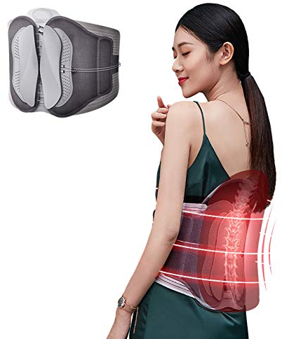 RANRANHOME Wirbelsäulen-Dekompressions-Rückenbandage mit Heizkissen, starrer Lendenwirbel, Korsett für Ischiasschmerzen, Linderung beschädigter Lendenwirbel und korrekte Haltung, L