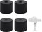 4Pcs Tuerca Trípode Adaptadores de Tuerca de Rosca Estándar Tornillo de Rosca de 1/4 -20 Adaptador Tornillo Articulación de Brazos Mágicos Reemplazo de Plataformas de Trípode(2*1.7cm)