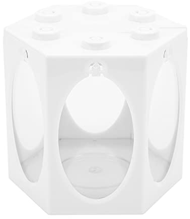 Pssopp Nano Aquarium Aquarium Hexagon Aquarium Kunststoff Terrarium Garnelen Aufzucht Becken Aquarium (Weiß)