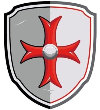 Papo - Malteserkreuz-Schild Spielzeug für Kinder - 3 Jahre + - Kollektion Schaumstoff-Ausrüstung - Kreativspiel Fantastische Ritterwelt - Geschenkidee Spielzeug für Mädchen und Jungen
