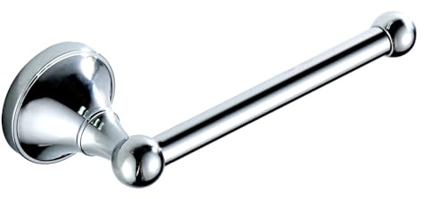 Biutimarden Modern Toilet Roll Holder Brass Toilet Paper Holder Tissue Dispenser for Bathroom Wall Mounted (Polished Chrome)