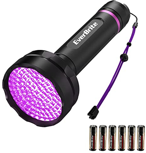 EverBrite 100 LED UV Blacklight Flashlight, 395nm for Pet Urine