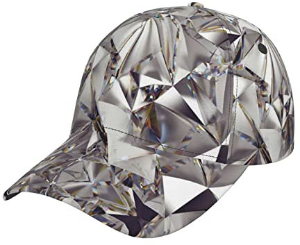 Universe Astronaut Rocket Galaxy Baseball Cap Snapback Hut für Männer & Frauen mit verstellbarem Kopfband, flache Bill Hats, Rautenmuster, EinheitsgröÃŸe