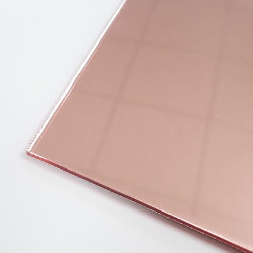 Incudo Foglio acrilico a specchio oro rosa – 300 x 250 x 3 mm