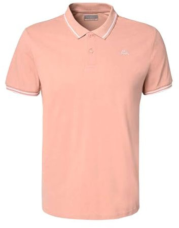 Kappa Ezio Korporate Man T-Shirt, Rose/Blanc, S Homme