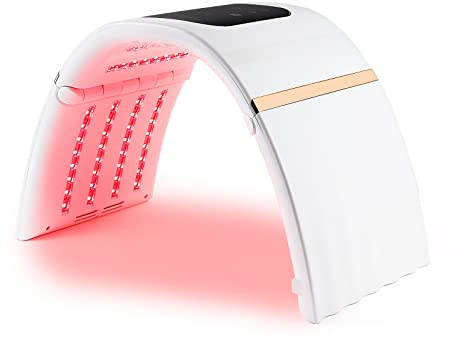 foreverLily 7 Farbe LED Gesicht Licht Therapie Maske, PDT Portable Photon Therapie Maske Haut Verjüngung LED Maske Hautstraffende Gesichtsmaske für Blackhead Spot Rötung Falten Anti-Aging