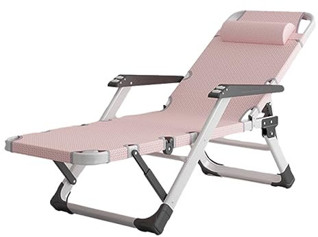 Klappstuhl Hochlehner Ergonomische Relaxsessel Gartenstuhl Atmungsaktiv Faltbar Relaxsessel -Relaxliege Pflegeleicht Liegestuhl Mit Verstellbarer Rückenlehne Für Camping, Pool, Sonnenbaden ( Color : P