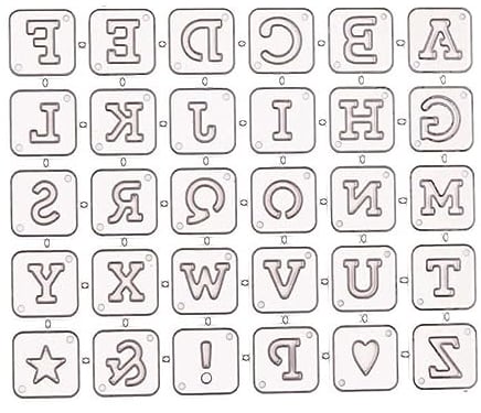 Stanzenshop Stanzschablone Würfel Alphabet, Abc, Lesenlernen, Schrift, Stanzformen, Schablonen, Scrapbooking, Kartenherstellung, DIY, Prägeschablonen