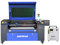 80W CO2 Laser Graviermaschine Lasergravurmaschine,Laser Cutting Engraver Graveur,Autofokus,Wabenplatten,Ruida controller Laser Engraving Maschine 700mmx500mm & CW-3000 Industrieller Wasserkühler
