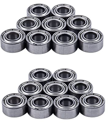Niniang 684ZZ Kugellager 4 x 9 x 4 mm ABEC-5 (20 Stück) Miniatur 684 Z ZZ Kugellager 684-2Z