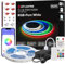 BTF-LIGHTING FCOB COB RGBWW LED Streifen WLAN Kit 5M 896LEDs/m RGB+Warmweiß 3000K 24V Lichtleiste mit SP544E 2,4Ghz WiFi RGBW LED Controller Kompatibel mit Alexa Google Home für DIY Home Dekoration