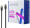 JAVEX Cat6 FTP Outdoor Ethernet Cable, 23AWG CCA Patch Cord, 100m, Black