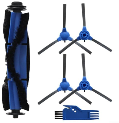 Staubsauger-Hauptbürsten-Seitenbürstenfilter, einfacher Ersatz, Zubehör-Set, Ersatzteil, für Kyvol Cybovac E20 E30 E31 EC30MQ, Ersatzteile für Roboterstaubsauger (A)