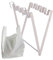 Cabinet Door Trash Bag Holder over the Cabinet Bag Holder Portable Compost Bin, Punch Sink Trash Can for Food Waste, Cabinet, Bathroom