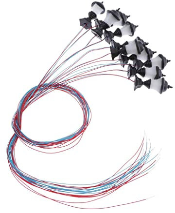 Qianly 10 Modellbahn Zug Lampe Park Straßenlaternen HO Skala LEDs Neue 1: