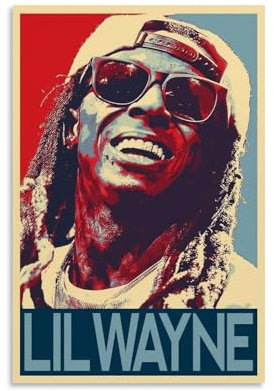 YRUAWRH Lil Wayne Poster, Wandkunst, ästhetisches Cover, Leinwand, Vintage-Poster, dekoratives Gemälde für Schlafzimmer, Wohnzimmer, 30 x 45 cm, ungerahmter Stil
