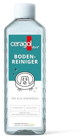 ceragol ultra Bodenreiniger für Wischroboter und Saugwischer, 500ml - Premium Reinigungsmittel für alle Hartböden kompatibel mit Roborock, Ecovacs, iRobot uvm.