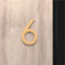Self Adhesive House Numbers Black/Gold/Silver Door Number Stickers 2/3/4 Inch Modern Acrylic Address Mailbox Number for Outside Hotel Apartment Yard Post Courtyard Cafe Plaque(Gold 6,2In)