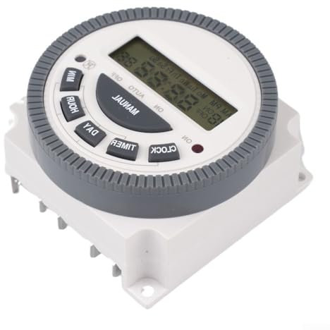 TM619 Minuteur numérique programmable 7 jours avec couvercle étanche 12 V