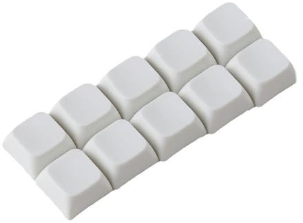 CherryProfile Lot de 10 touches en résine texture céramique pour clavier mécanique