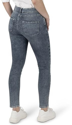 STOOKER Rio Bluegrey Damen 5-Pocket-Jeans Skinny Fit Denim/Jeans clean wash konisch 7/8-Länge
