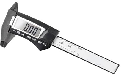 Messschieber aus Kunststoff, Mikrometer, Lineal, Messwerkzeuge, Instrument, 70 mm, elektronischer digitaler Messschieber aus Kohlefaser