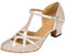 MGM-Joymod T-Starp - Zapatos de Baile Latino sintéticos con Mujer para Bodas Bailes de Baile Latino,TH101 Champán 5cm Tacón,39 EU