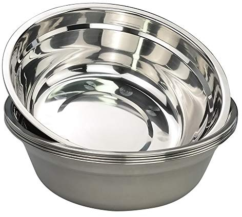 Bblina Deep Salad Bowl, Stainless Steel Mixing Bowl, Set of 6 Kitchen Bowls